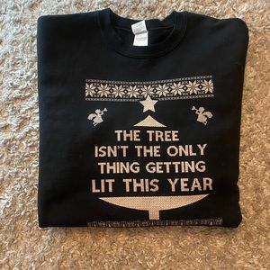 Black & white Christmas sweatshirt